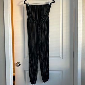 Urban Outfitters Black Strapless Jumpsuit